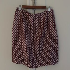 Ann Taylor A-Line Skirt - Red and White Checkered